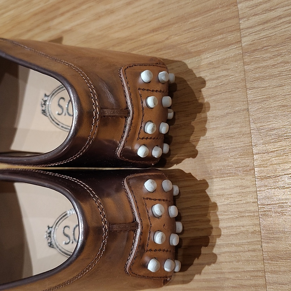 🇮🇹TOD'S Rose Gold Leather Loafers / Shoes - Picture 3 of 5